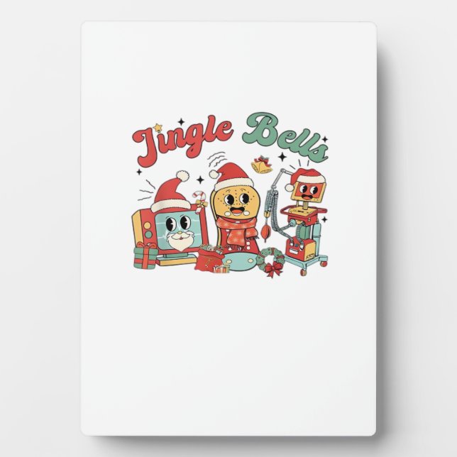 Jingle Bells Nurse, Christmas Nurse, Funny Christm Plaque (Front)