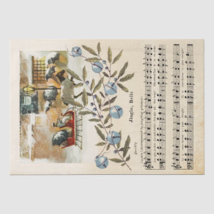 Jingle Bells Sheet Music Horse Sleigh Holiday 