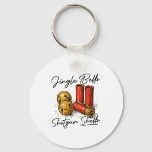 Jingle Bells Shotgun Shells (on Back)  Keychain