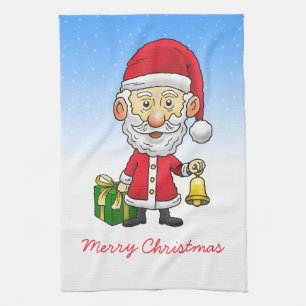 Jingle Bells with Santa Kitchen Towel