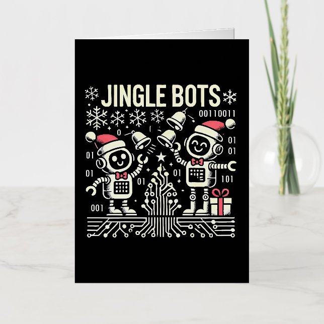 Jingle Bots Festive Robots de vacances avec chapea (Recto)