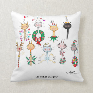 JINGLE CATS Christmas Pillow