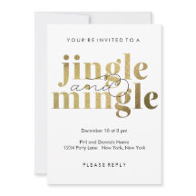 Jingle et Mingle | Invitations Fêtes