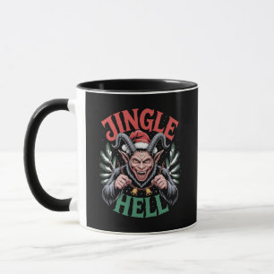 Jingle Hell Christmas Krampus Evil Xmas  Mug