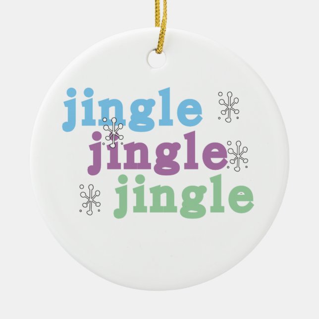 Jingle Jingle Jingle Keepsaké Ornement (Devant)