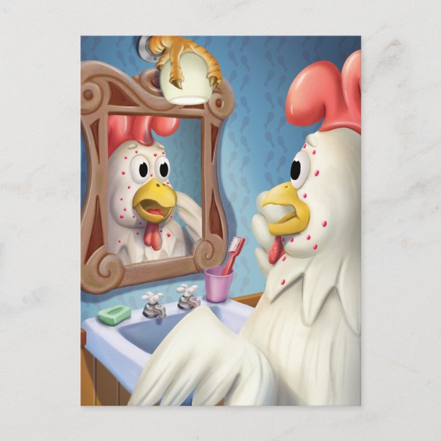 Jingle Jingle Little Gnome Chickenpox Postcard (Front)