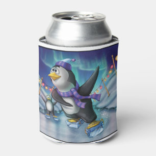 Jingle Jingle Little Gnome Penguin Can Cooler