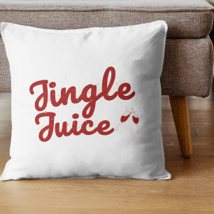 Jingle Juice, Holiday Party Throw Pillow