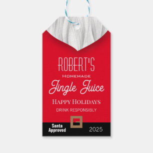 Jingle Juice Personalized  Gift Tags
