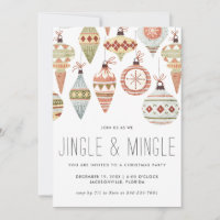 Jingle & Mingle Christmas Party Invitation