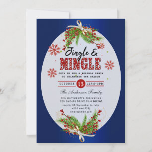 Jingle & Mingle Holiday Party Invitation