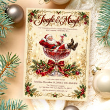 Jingle & Mingle Santa Christmas Cocktail Party