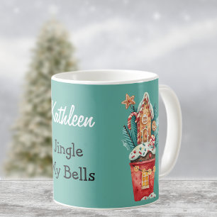Jingle My Bells Sweets House Illustration 11oz Coffee Mug