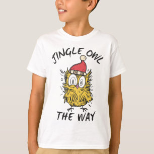 Jingle Owl the way Funny Santa Owl T-Shirt