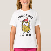 Jingle Owl the way Funny Santa Owl