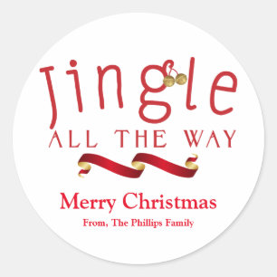 JINGLE TOUT LE CHEMIN Sticker de Noël