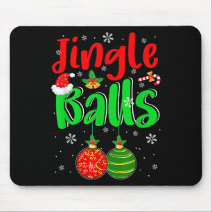 Jingle Xmas Funny Joke Costume Men Adult Couple  Mouse Pad