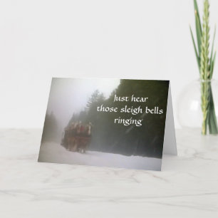 JINGLING JUST FOR YOU AT CHRISTMAS HOLIDAY CARD