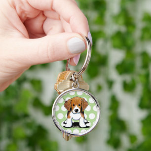 JiniArt Beagle Pup Keychain