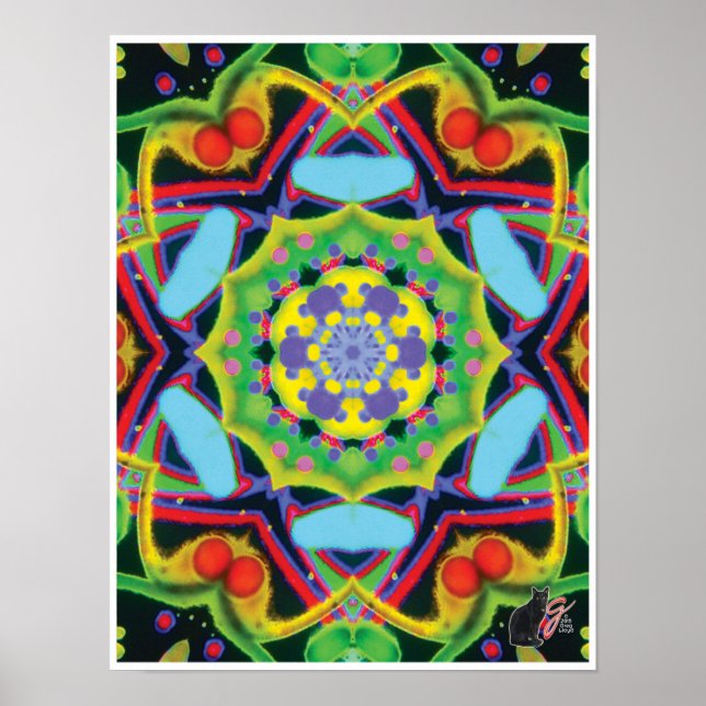 Jinx Kinetic Collage Kaleidoscope Poster (Front)