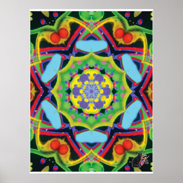 Jinx Kinetic Collage Kaleidoscope Poster (Front)