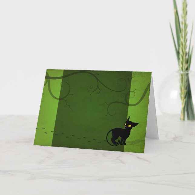 Jinx Takes a Walk Greeting Card (Front)