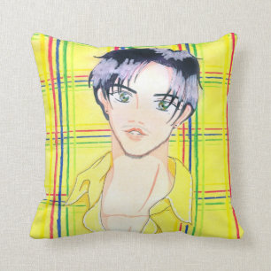 Jiremi in Plaid Pillow