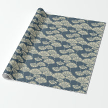 Jitaku Blue Lotus Wrapping Paper