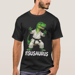 Jitsusaurus Dinosaur Karate Martial Arts Fun Enthu T-Shirt