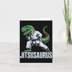Jitsusaurus Funny Jiu Jitsu T-Rex BJJ MMA Trex Card