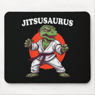 Jitsusaurus Funny Jiu Jitsu Trex MMA Brazilian Mouse Pad
