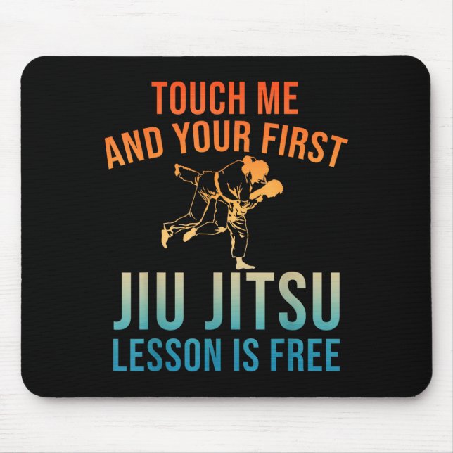 Jiu Jitsu Art For Men Women Brazilian Jujitsu Bjj  Mouse Pad (Front)