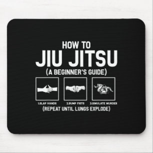 Jiu-Jitsu Beginner Jiu Jitsu Guide Funny Brazilian Mouse Pad
