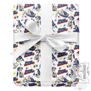 Jiu Jitsu Birthday Wrapping Paper