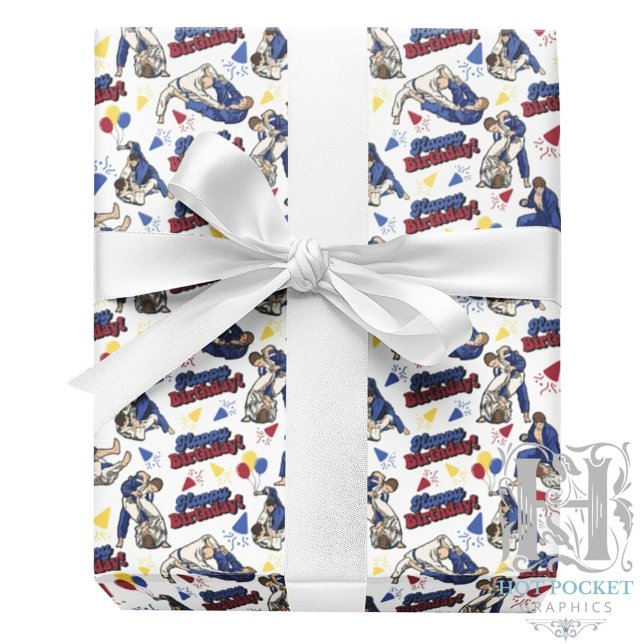Jiu Jitsu Birthday Wrapping Paper (Creator Uploaded)