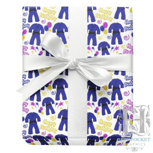 Jiu Jitsu Birthday Wrapping Paper