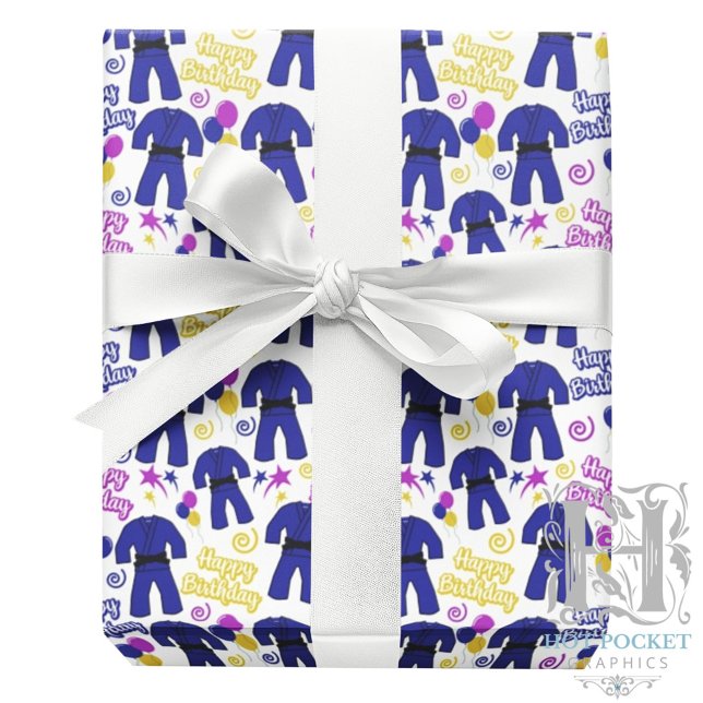 Jiu Jitsu Birthday Wrapping Paper (Creator Uploaded)