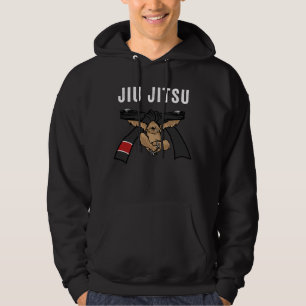Jiu Jitsu BJJ Sloth Jiu Jitsu Black Belt with Hoodie