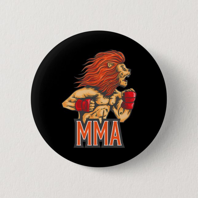 Jiu-jitsu, Boxing, Kickboxing, And Mma S  2 Inch Round Button (Front)