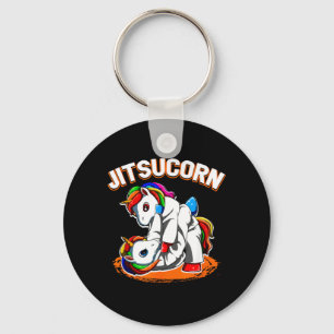 Jiu Jitsu Brazilian Unicorn Self Defence Judo Keychain