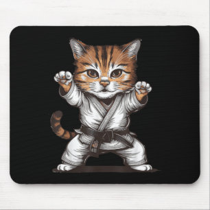 Jiu Jitsu Cat Mouse Pad