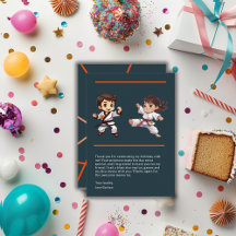 Jiu Jitsu Champ Carte de remerciements d'anniversa