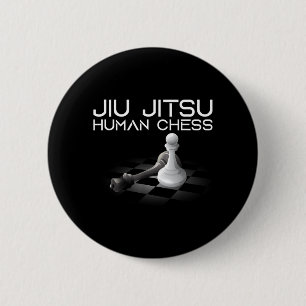 Jiu Jitsu Chess Brazilian Jujitsu MMA 2 Inch Round Button