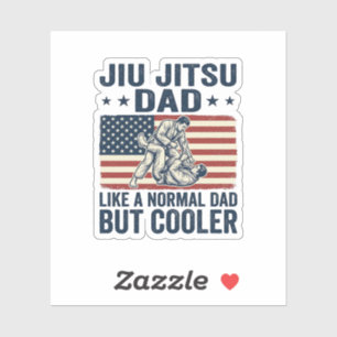 Jiu Jitsu Dad Vintage Flag Shirt Design_1