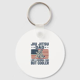 Jiu Jitsu Dad Vintage Flag Shirt Design_1 Keychain