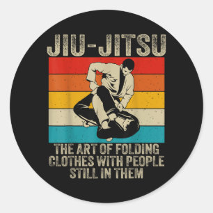 Jiu-Jitsu Definition Funny BJJ Brazilian Jiu Jitsu Classic Round Sticker