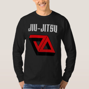 Jiu Jitsu Double Gracie Triangle Dotted Mma Bjj T-Shirt