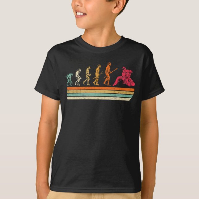 Jiu Jitsu Evolution T-Shirt BRAZILIAN JITSU MMA (Front)