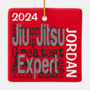 Jiu Jitsu Expert Extraordinaire CUSTOM Ceramic Ornament