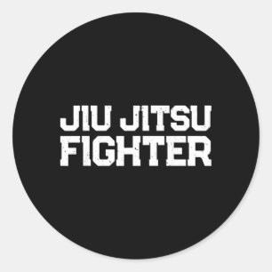 Jiu Jitsu fighter - Brazilian Jiu Jitsu fighter Classic Round Sticker
